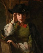 Portrait of Lizzy Ansingh. Painting by Therese Schwartze -1852-1918-