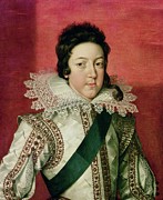 Portrait Of Louis Xiii Painting by Frans Ii Pourbus