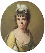 Portrait Of Miss Harriet Hope Painting by Joseph Wright Of Derby
