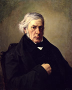 Portrait Of Victor Cousin Painting by Louis Claude Mouchot