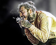Post Malone Digital Art by Mal Bray