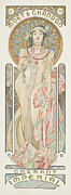 Poster Advertising 'moet & Chandon Dry Imperial' Champagne, 1899 Drawing by Alphonse Marie Mucha Poster Advertising 'moet & Chandon Dry Imperial' Champagne, 1899 Drawing by Alphonse Marie Mucha