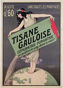 Poster Advertising Tisane Gauloise, Printed By Chaix, Paris, Circa 1900 Drawing by Paul Berthon