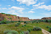 Potholes Coulee along the trail to Ancient Lake Digital Art by Michael Lee