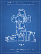 Pp1108-blueprint Toy Windmill Poster Digital Art by Cole Borders