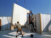 Prefabricated House Construction Photograph by Science Photo Library