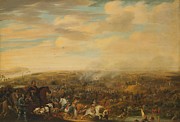 Prince Maurice at the Battle of Nieuwpoort, 2 July 1600. Painting by Pauwels van Hillegaert