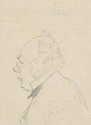 Profile Of A Man Drawing by Emanuel Gottlieb Leutze Profile Of A Man Drawing by Emanuel Gottlieb Leutze