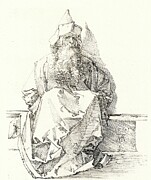 Prophet Figure By Albrecht Durer Or Duerer Painting by Albrecht Durer Or Duerer