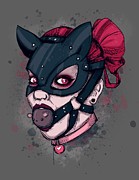 Pussycat Drawing by Ludwig Van Bacon