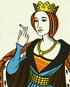 Queen Smoking a Cigarette Drawing by CSA Images Queen Smoking a Cigarette Drawing by CSA Images