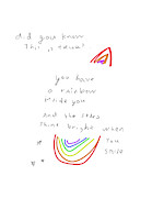 Rainbow  Drawing by Ashley Rice