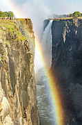 Rainbow at the Victoria Falls, Zimbabwe, Africa Photograph by Francesco Riccardo Iacomino