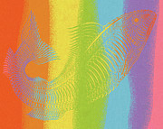 Rainbow Fish Drawing by CSA Images Rainbow Fish Drawing by CSA Images
