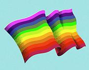 Rainbow Flag Drawing by CSA Images