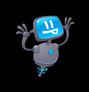 Razzbot Digital Art by John Schwegel