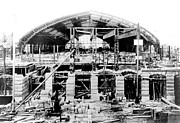 Reading Terminal Construction, Philadelphia, PA Painting by Free Library of Philadelphia