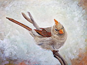 Red Bill Beauty Painting by Angeles M Pomata Red Bill Beauty Painting by Angeles M Pomata