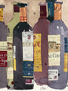 Red Wine Tasting II Painting by Samuel Dixon