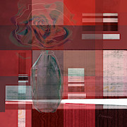Reflection on a Red Plaid Tablecloth Mixed Media by Zsanan Studio Reflection on a Red Plaid Tablecloth Mixed Media by Zsanan Studio