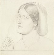 Regina Cordium Study Of Mrs Aldam Heaton Drawing by Dante Gabriel Rossetti Regina Cordium Study Of Mrs Aldam Heaton Drawing by Dante Gabriel Rossetti