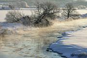 River Whiteadder In Winter Snow, With Steam Rising From Photograph by Laurie Campbell / Naturepl.com River Whiteadder In Winter Snow, With Steam Rising From Photograph by Laurie Campbell / Naturepl.com