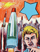 Rockets Launcing Drawing by CSA Images Rockets Launcing Drawing by CSA Images