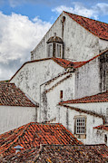 Rooftops of Obidos Photograph by David Letts