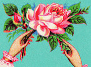 Rose Drawing by CSA Images Rose Drawing by CSA Images