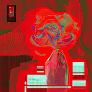 Roses are Red Mixed Media by Zsanan Studio
