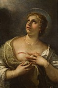 'Saint Agatha', Second half 17th century, Italian School, Canvas, 83 cm x 56 cm, ... Painting by Luca Giordano -1634-1705-