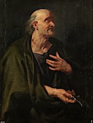 'Saint Bartholomew', 1610-1612, Flemish School, Oil on panel, 107 cm x 82,5 ... Painting by Peter Paul Rubens -1577-1640- 'Saint Bartholomew', 1610-1612, Flemish School, Oil on panel, 107 cm x 82,5 ... Painting by Peter Paul Rubens -1577-1640-