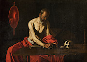 Saint Jerome, 1607  Painting by Caravaggio
