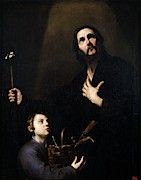 'Saint Joseph and the Christ Child', ca. 1632, Spanish School, Oil on canvas, 1... Painting by Jusepe de Ribera -1591-1652- 'Saint Joseph and the Christ Child', ca. 1632, Spanish School, Oil on canvas, 1... Painting by Jusepe de Ribera -1591-1652-