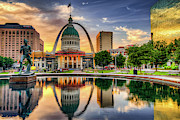 Saint Louis Skyline in Vivid Colors Photograph by Gregory Ballos Saint Louis Skyline in Vivid Colors Photograph by Gregory Ballos
