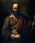 'Saint Simon', 1630-1635, Spanish School, Oil on canvas, 107 cm x 91 cm, P01091. Painting by Jusepe de Ribera -1591-1652- 'Saint Simon', 1630-1635, Spanish School, Oil on canvas, 107 cm x 91 cm, P01091. Painting by Jusepe de Ribera -1591-1652-