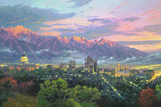 Salt Lake City Painting by Thomas Kinkade