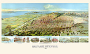 Salt Lake City, Utah. Painting by 