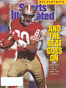 San Francisco 49ers Jerry Rice, 1990 Nfc Divisional Playoffs Sports Illustrated Cover Photograph by Sports Illustrated