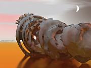 Sand Worm Shell Digital Art by Bernie Sirelson