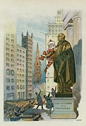 Santa Claus In Wall Street Painting by Samuel Ehrhart