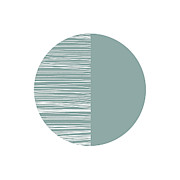 Scandi Moon 2- Art by Linda Woods Mixed Media by Linda Woods