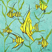 School Of Fish IIi Mixed Media by Gina Ritter School Of Fish IIi Mixed Media by Gina Ritter