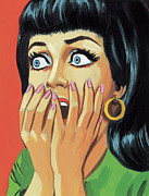 Screaming Woman Drawing by CSA Images