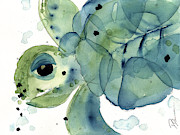 Sea Turtle Painting by Dawn Derman Sea Turtle Painting by Dawn Derman