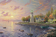 Serenity Cove Painting by Thomas Kinkade