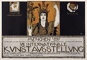 Seventh International Art Exhibition, Munich 1897 Painting by Franz Von Stuck