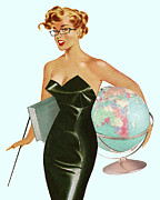 Sexy Teacher Drawing by CSA Images