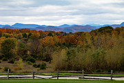 Shelburne Museum view of Vermont fall colors Photograph by Jeff Folger