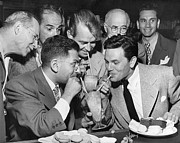 Sidney Skolsky and John Garfield Photograph by Peter Stackpole